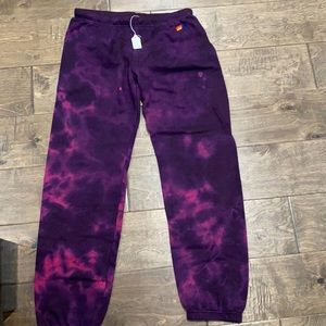 Aviator nation xl tye die sweat pants